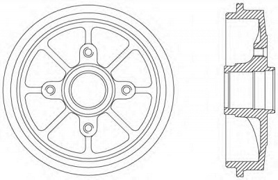 OPEN PARTS bad902930 -  Тормозной барабан